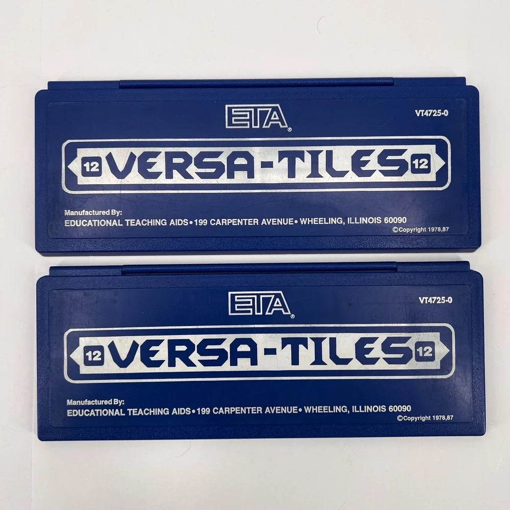 ETA Cuisenaire‎ Versa Tiles Answer Case Lot of 2 Math Language Arts Homeschool